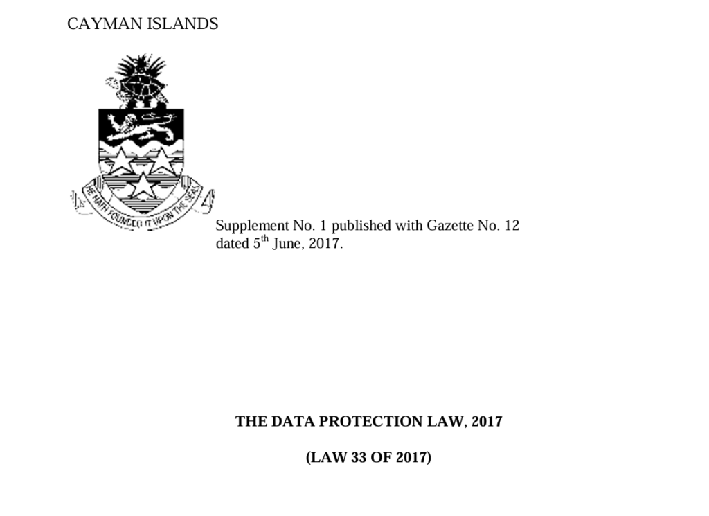 Cayman Islands Privacy Law